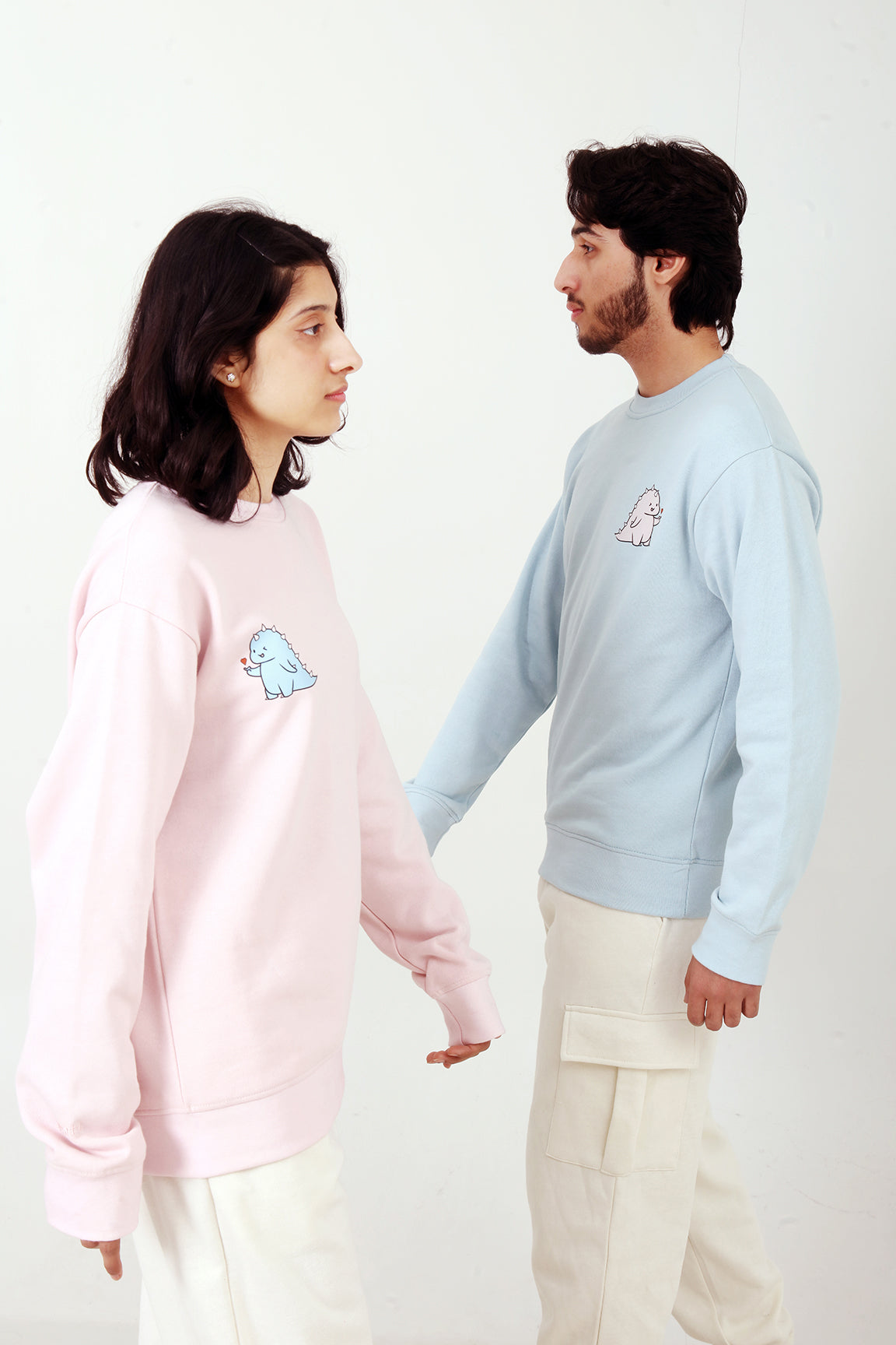 Blush & Sky Couple Sweatshirts