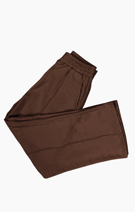 Straight Pleated Trouser Chocolate