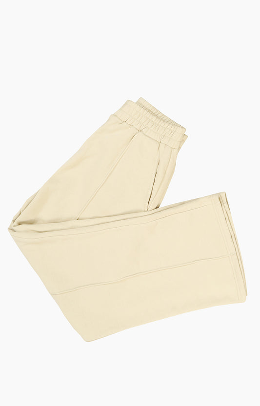 Straight Pleated Trouser Beige