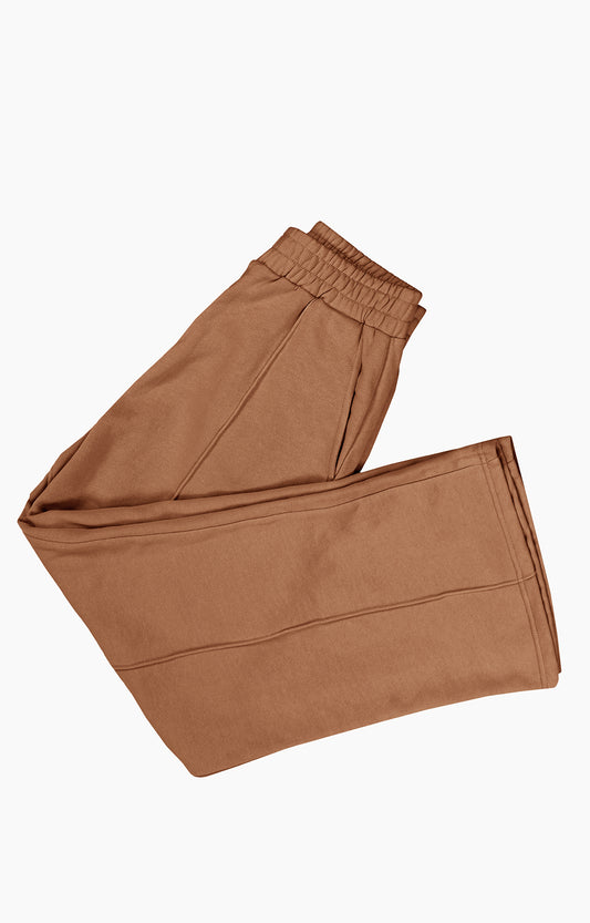 Straight Pleated Trouser Brown