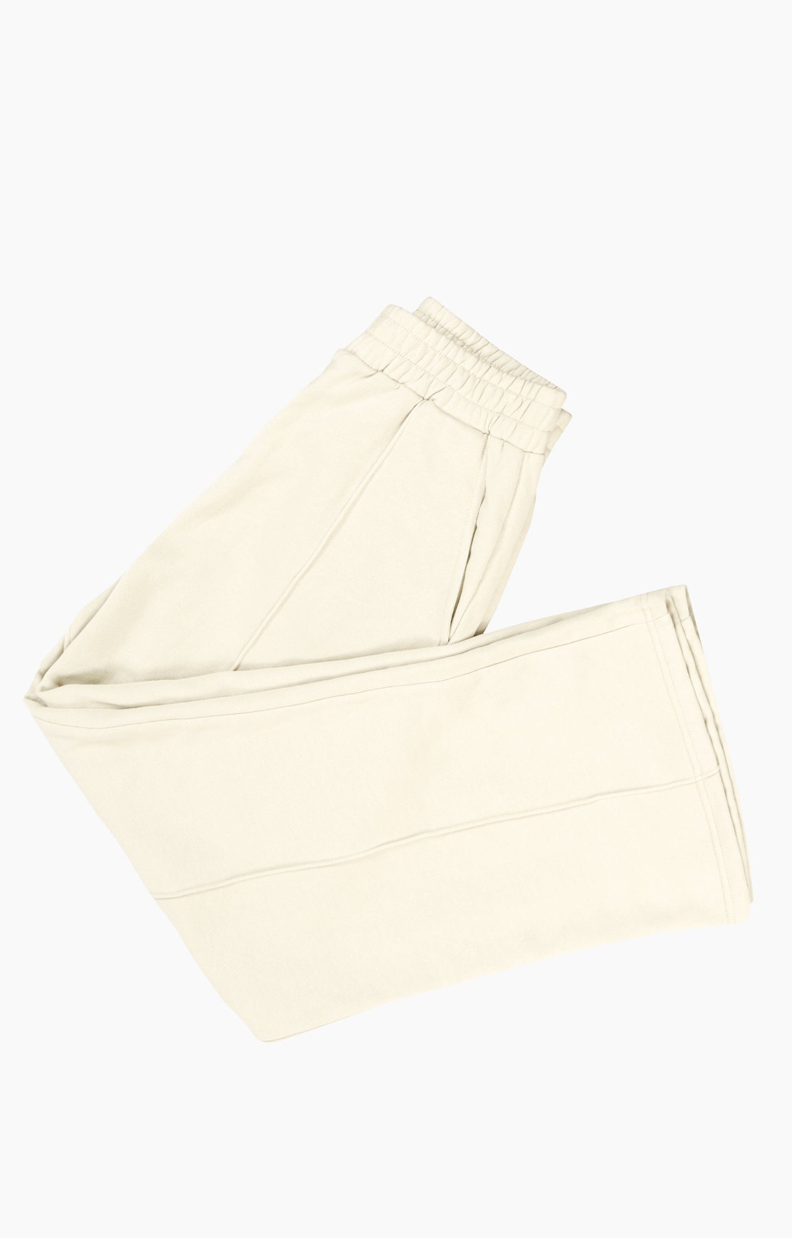 Straight Pleated Trouser Off White